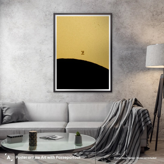 Bartosz Wojczyński: ISS Transit During Solar Eclipse Poster