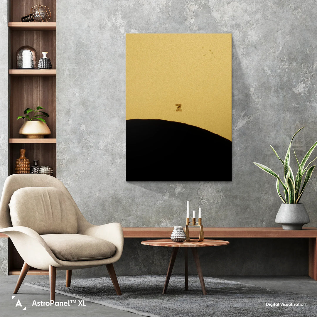 Bartosz Wojczyński: ISS Transit During Solar Eclipse Poster