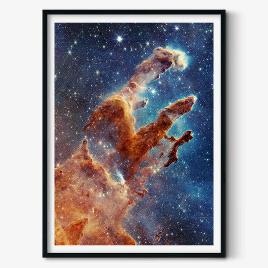 Jesion: Pillars of Creation Poster (Webb with Hubble)