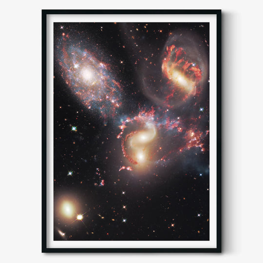 Jesion: Stephan's Quintet Poster (Webb with Hubble and Chandra X-ray)