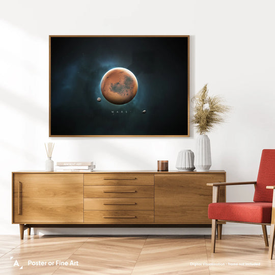 A Portrait of the Solar System: Mars Poster