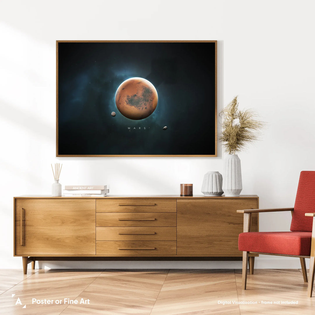 A Portrait of the Solar System: Mars Poster