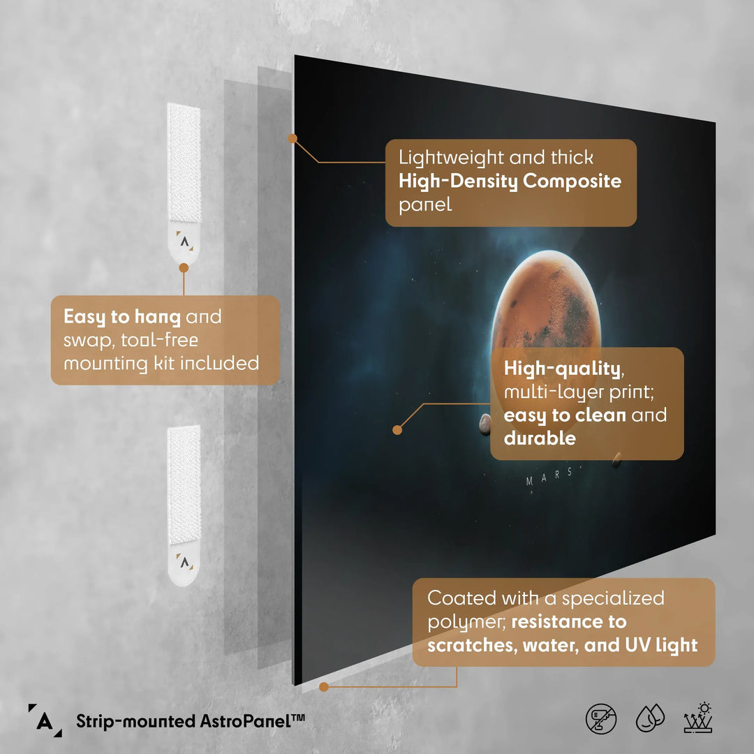 A Portrait of the Solar System: Mars Poster