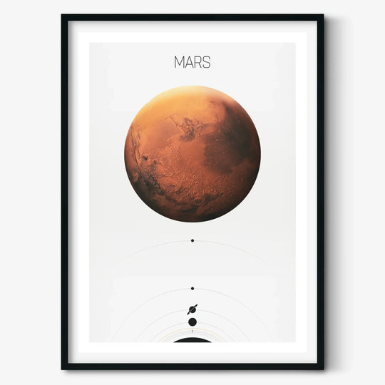 Solar System Light: Mars Poster