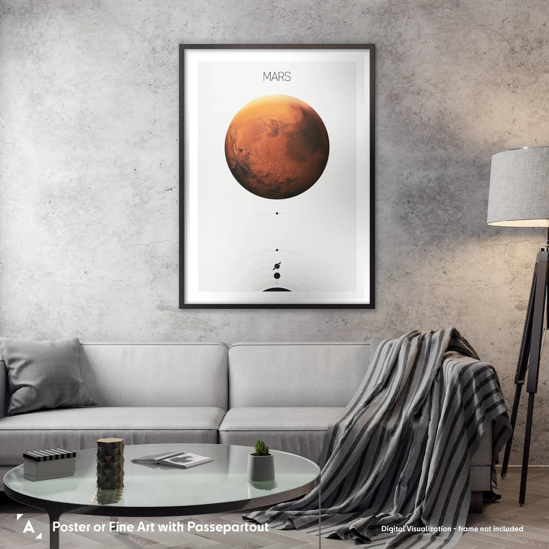 Solar System Light: Mars Poster