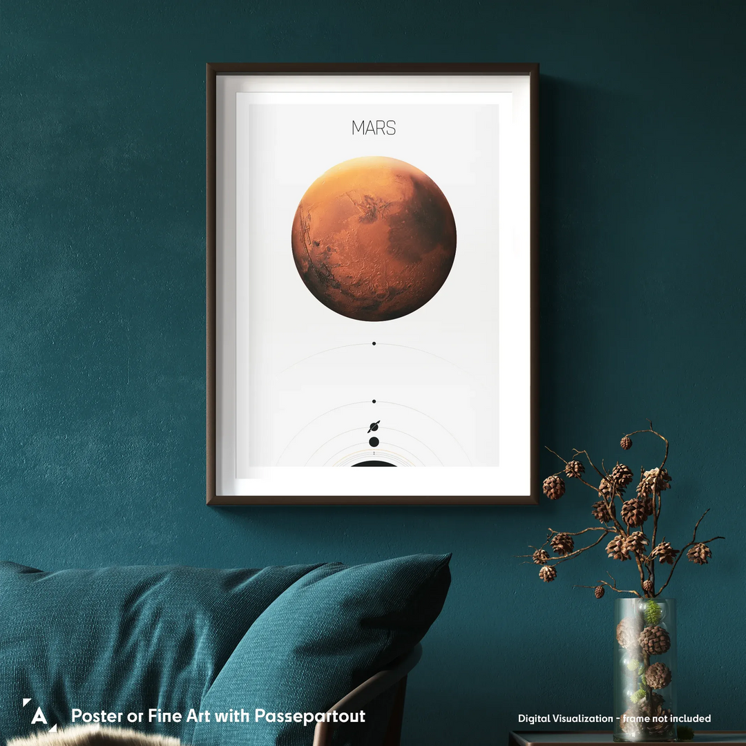 Solar System Light: Mars Poster