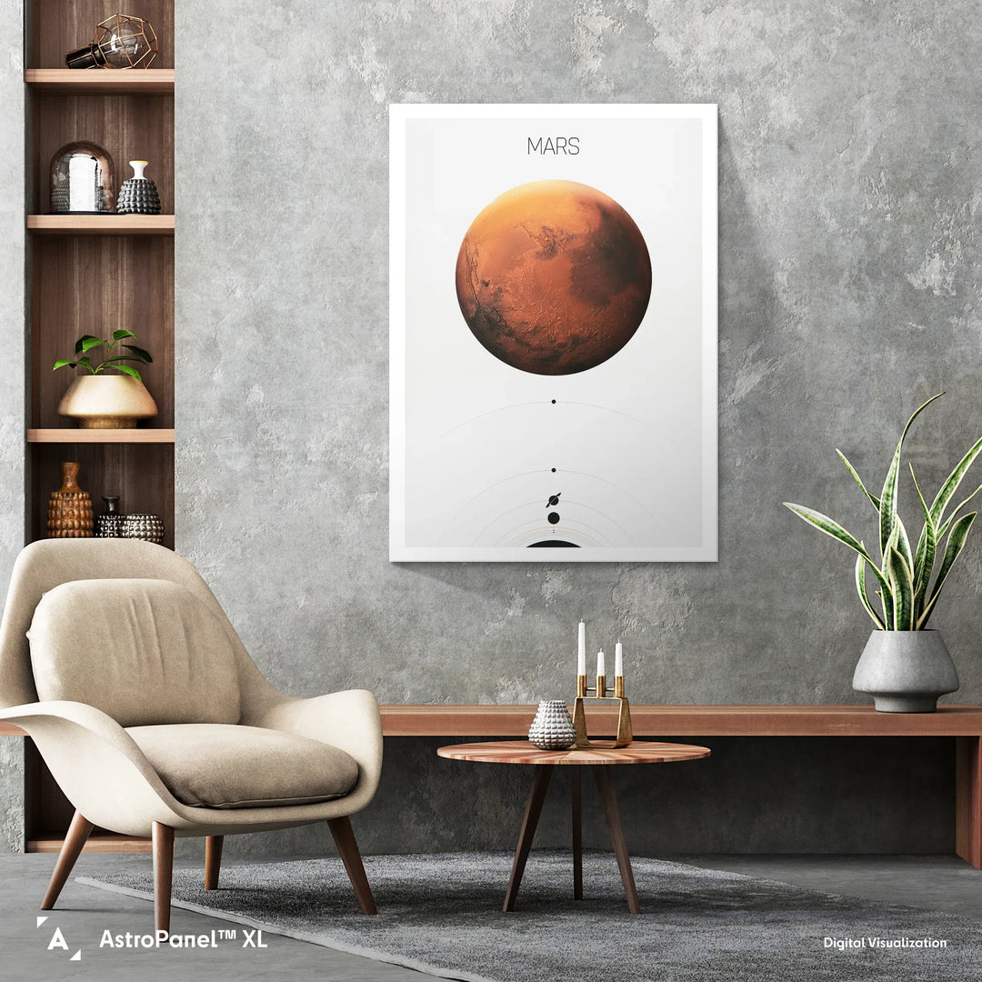 Solar System Light: Mars Poster