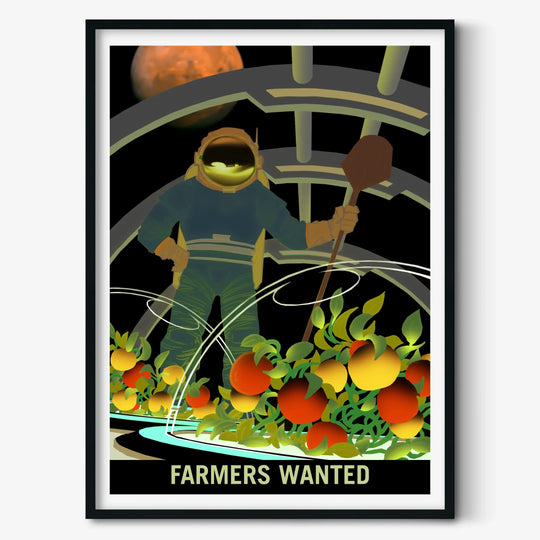 NASA Mars Recruitment Poster: Farmers Wanted