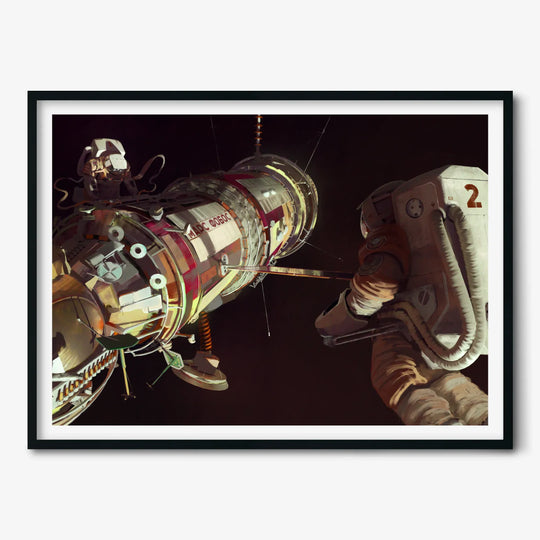 Maciej Rebisz: Mars-Phobos Spacecraft Poster