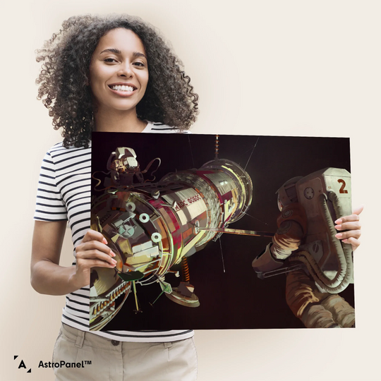 Maciej Rebisz: Mars-Phobos Spacecraft Poster