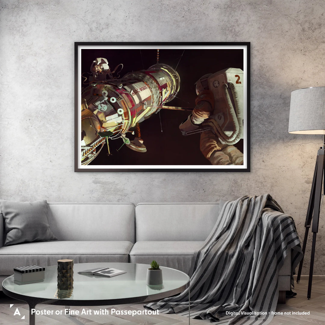 Maciej Rebisz: Mars-Phobos Spacecraft Poster