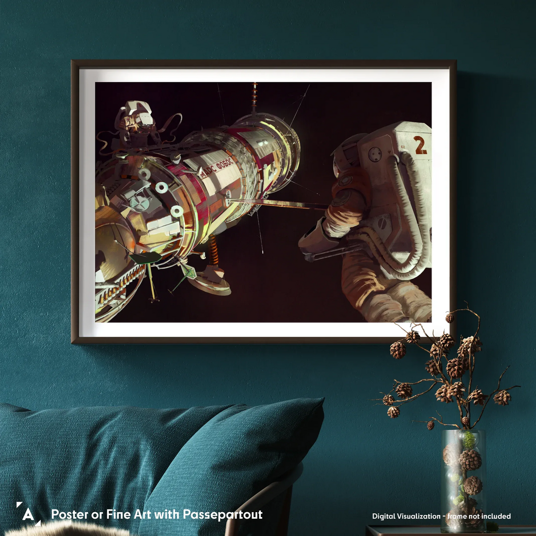 Maciej Rebisz: Mars-Phobos Spacecraft Poster