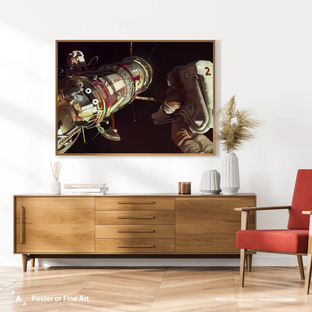 Maciej Rebisz: Mars-Phobos Spacecraft Poster