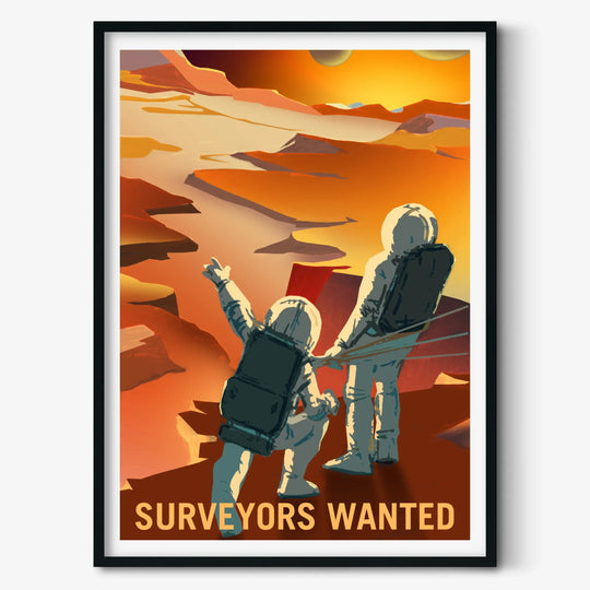 NASA Mars Recruitment Poster: Surveyors Wanted