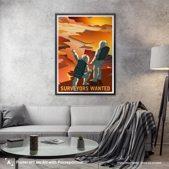 NASA Mars Recruitment Poster: Surveyors Wanted