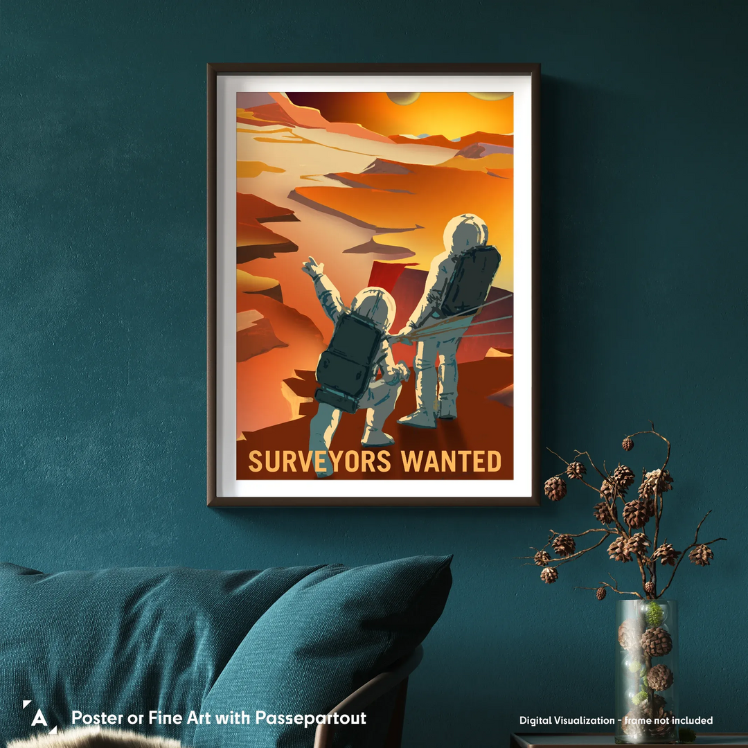 NASA Mars Recruitment Poster: Surveyors Wanted