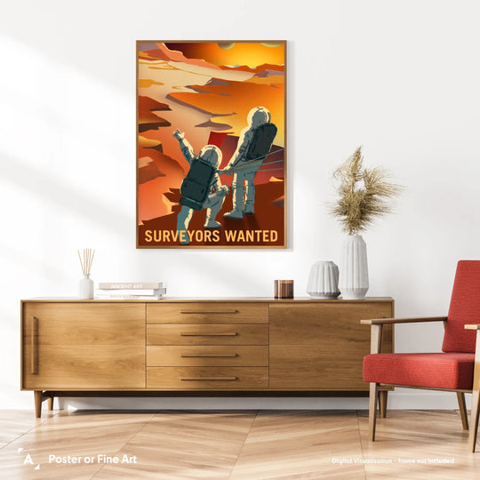 NASA Mars Recruitment Poster: Surveyors Wanted