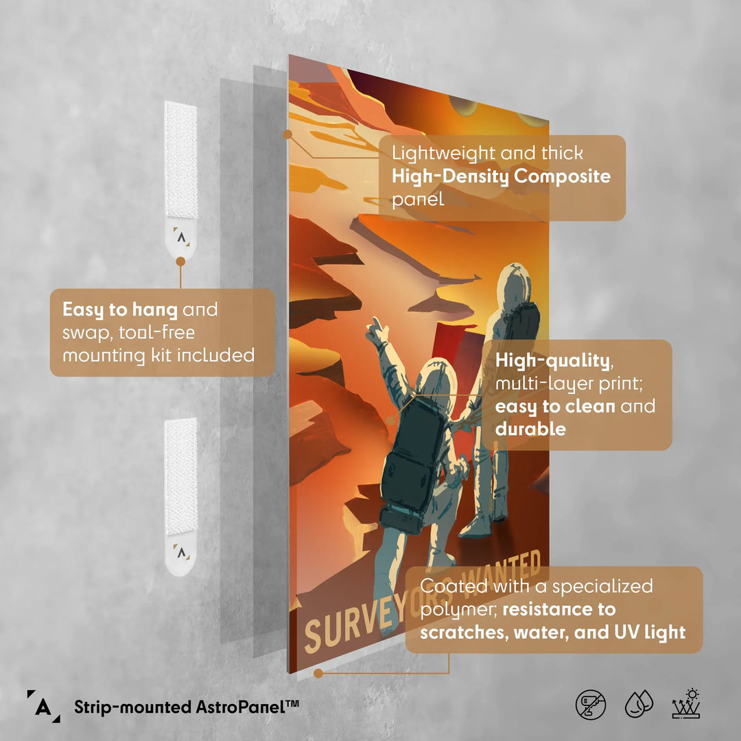 NASA Mars Recruitment Poster: Surveyors Wanted