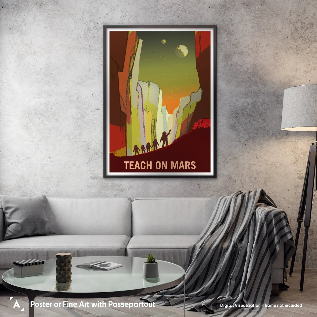 NASA Mars Recruitment Poster: Teach on Mars