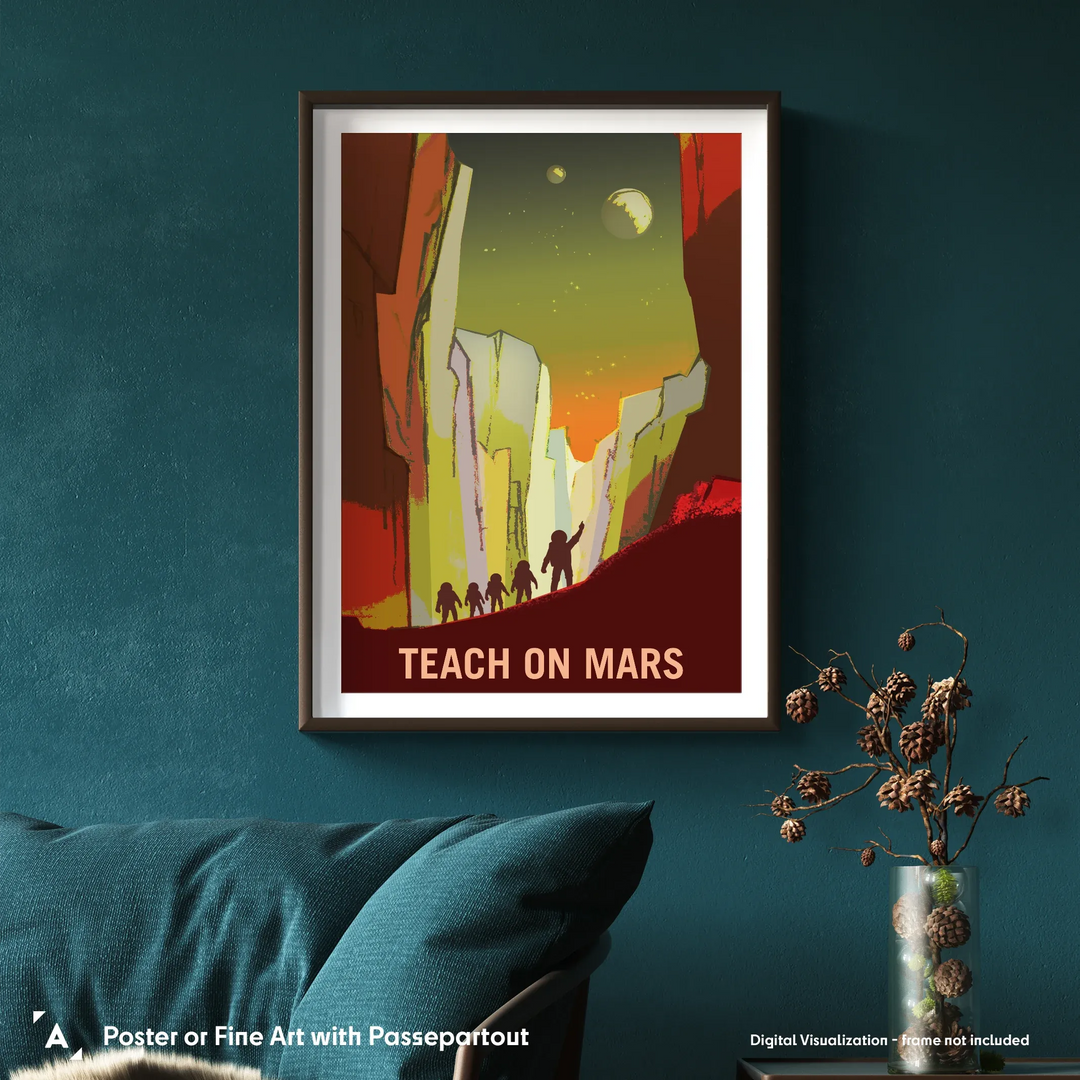 NASA Mars Recruitment Poster: Teach on Mars