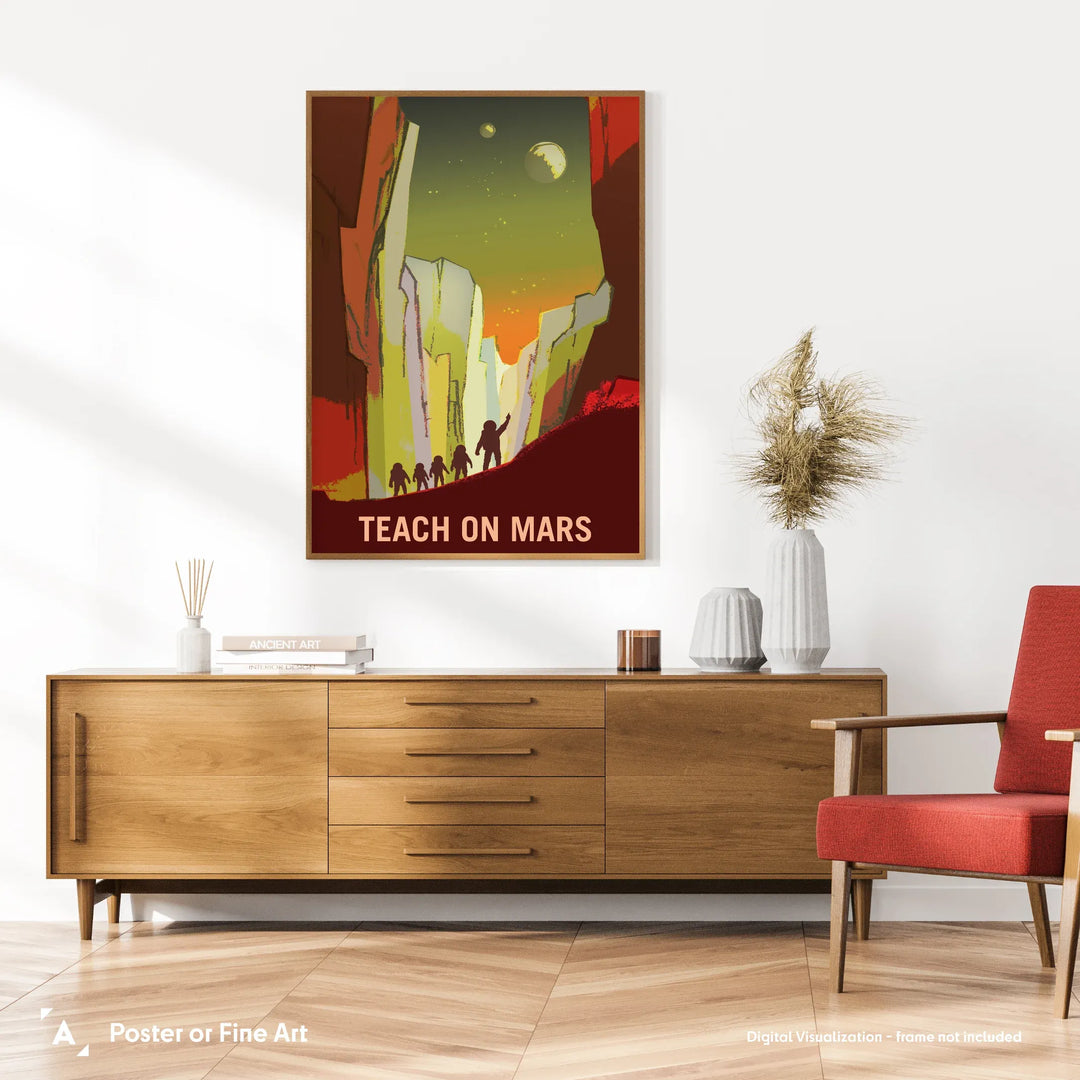 NASA Mars Recruitment Poster: Teach on Mars