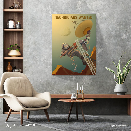 NASA Mars Recruitment Poster: Technicians Wanted