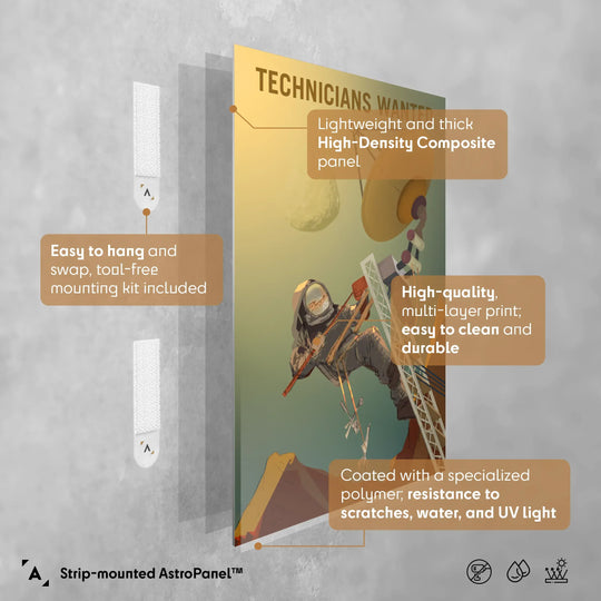 NASA Mars Recruitment Poster: Technicians Wanted