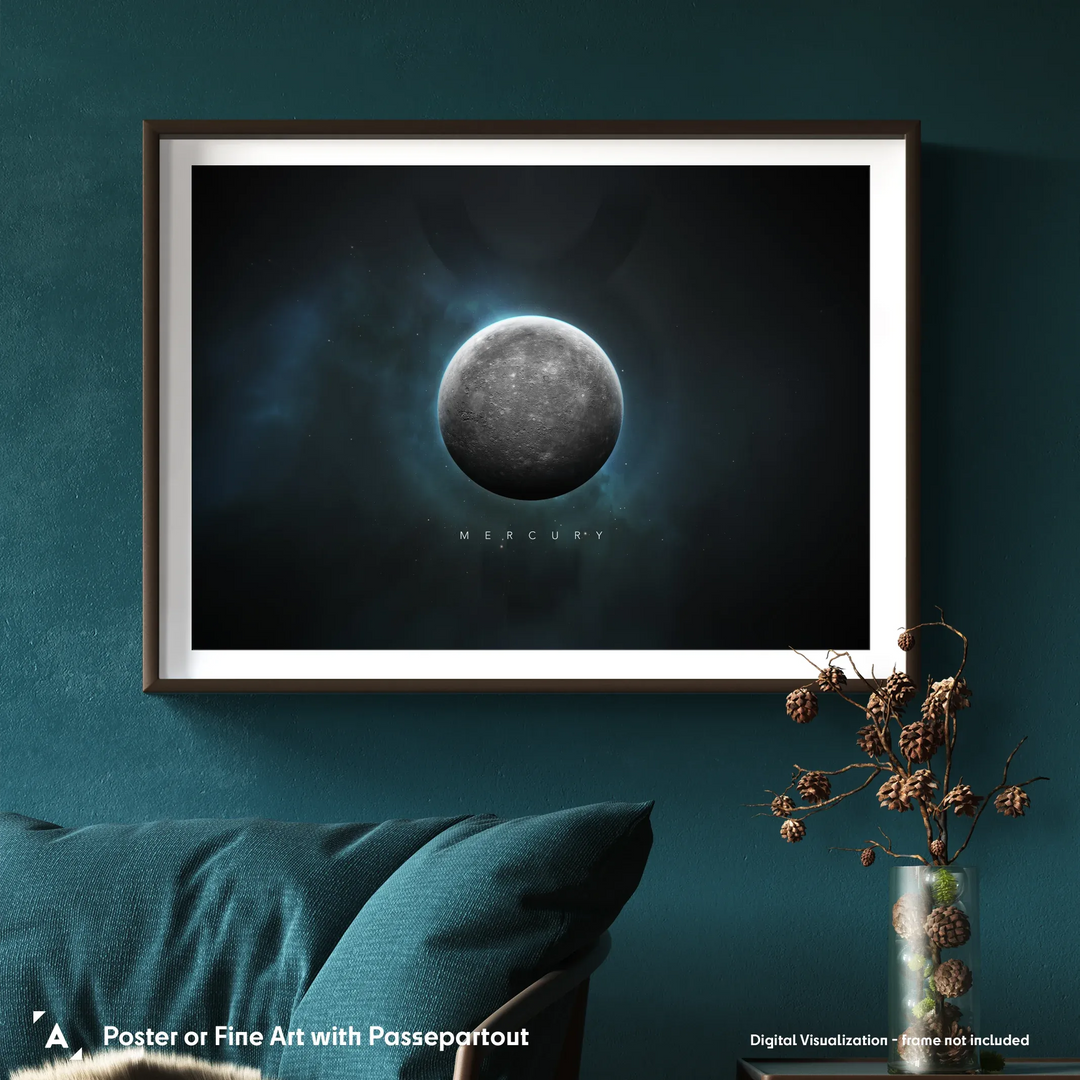 A Portrait of the Solar System: Mercury Poster