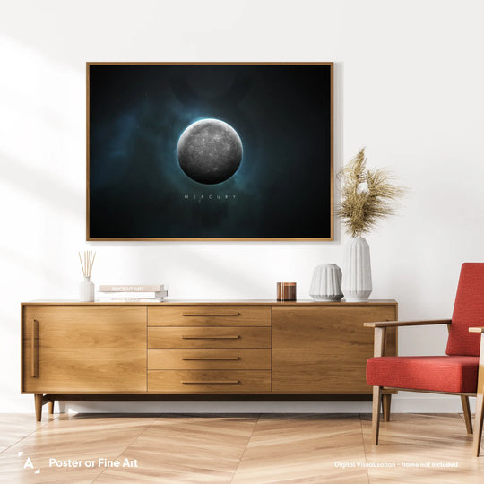 A Portrait of the Solar System: Mercury Poster