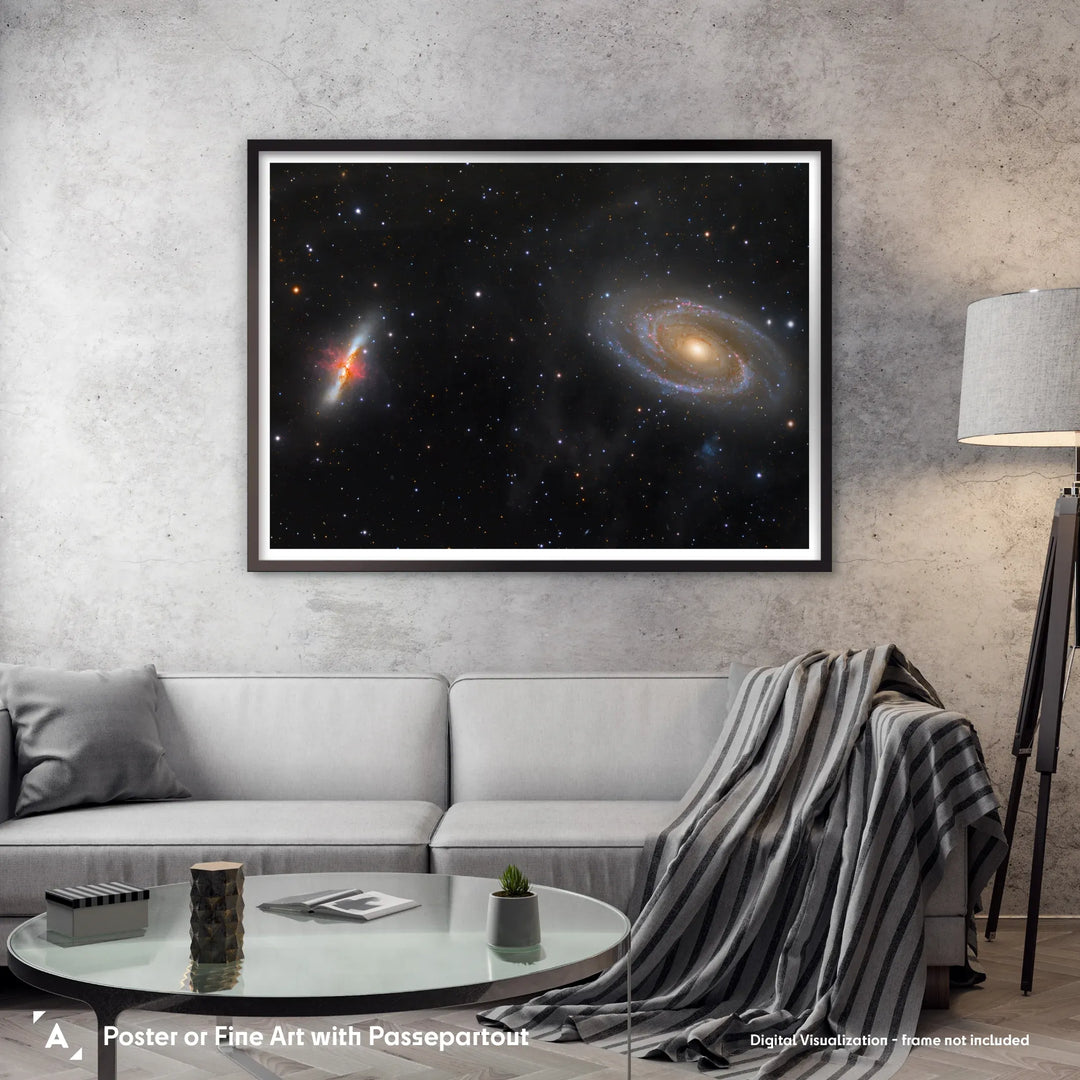 Bogdan Jarzyna: Messier 81 & 82 in Ursa Major Poster