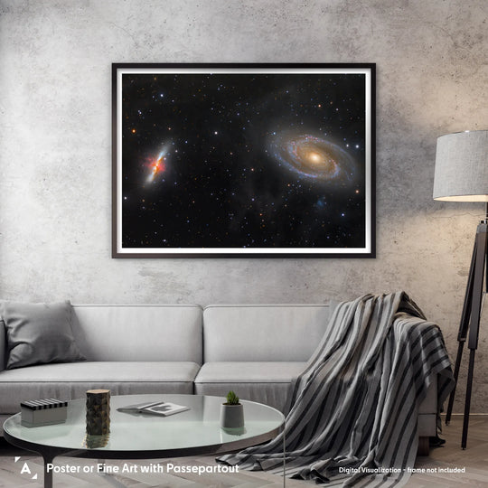 Bogdan Jarzyna: Messier 81 & 82 in Ursa Major Poster