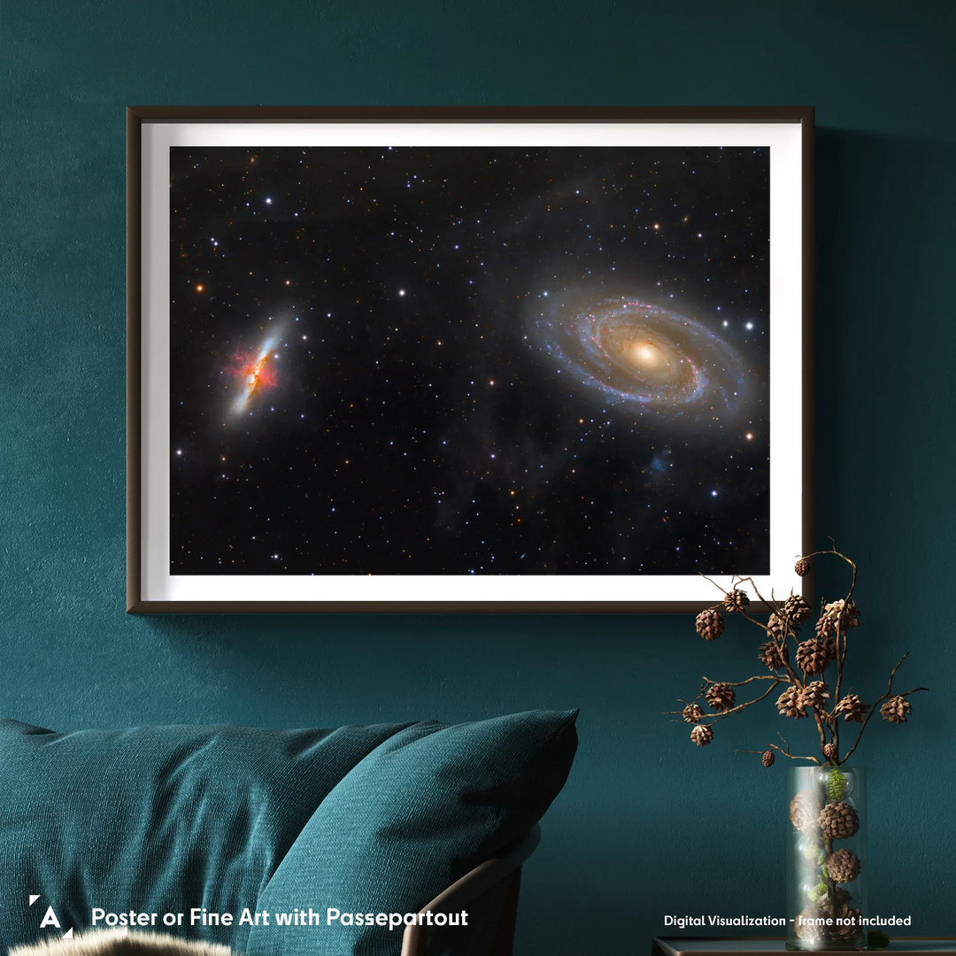 Bogdan Jarzyna: Messier 81 & 82 in Ursa Major Poster