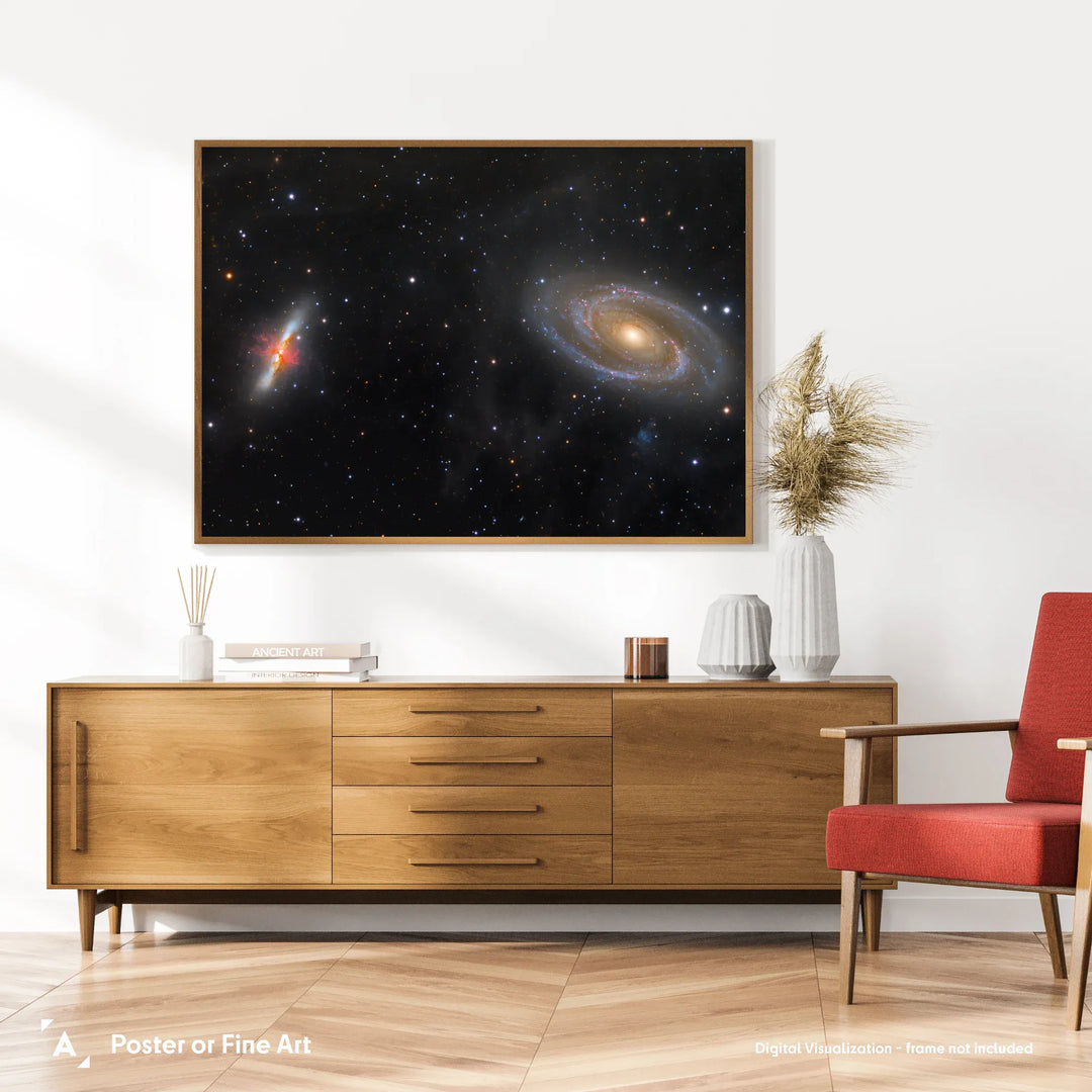 Bogdan Jarzyna: Messier 81 & 82 in Ursa Major Poster