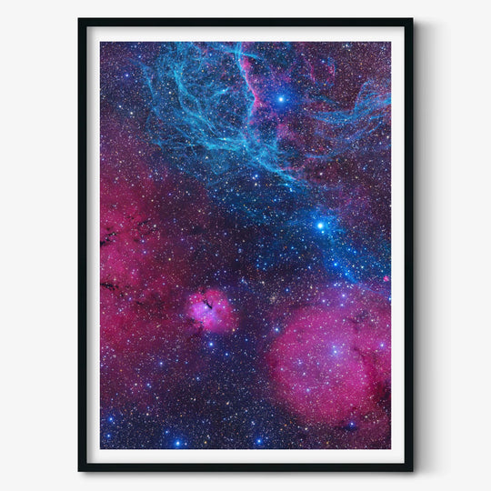 Michael Sidonio: Blue Tendrils in Vela Poster