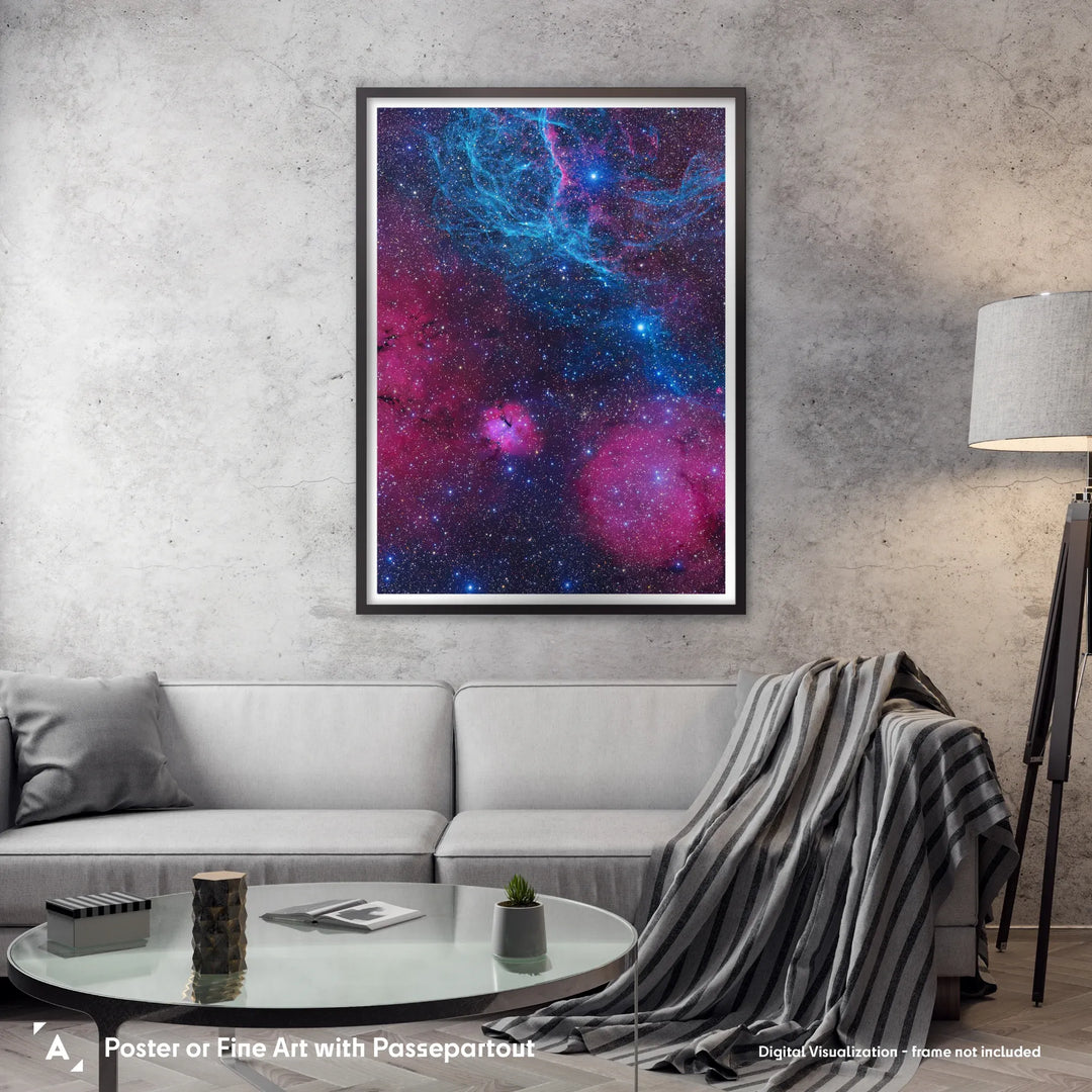 Michael Sidonio: Blue Tendrils in Vela Poster