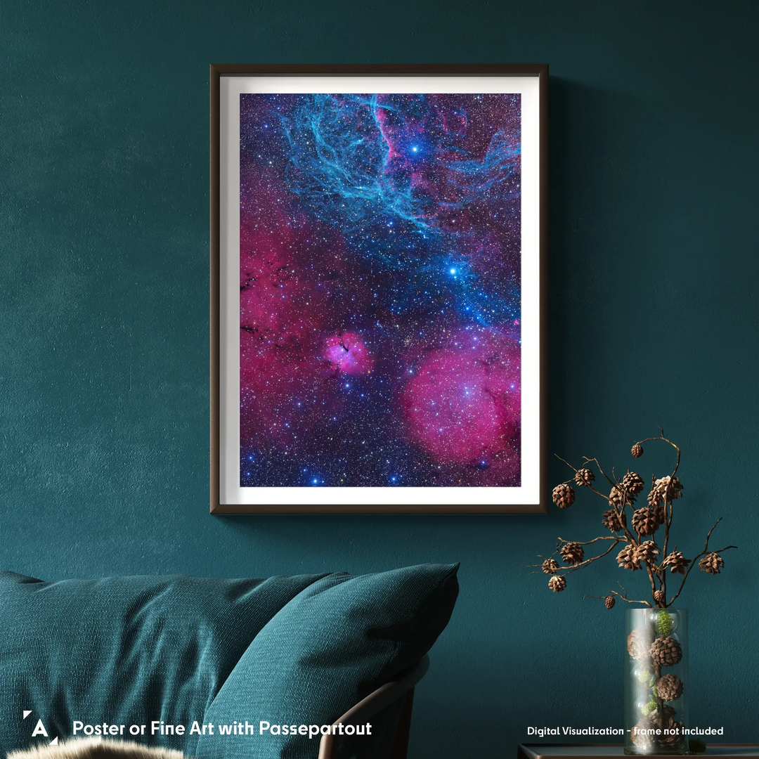 Michael Sidonio: Blue Tendrils in Vela Poster