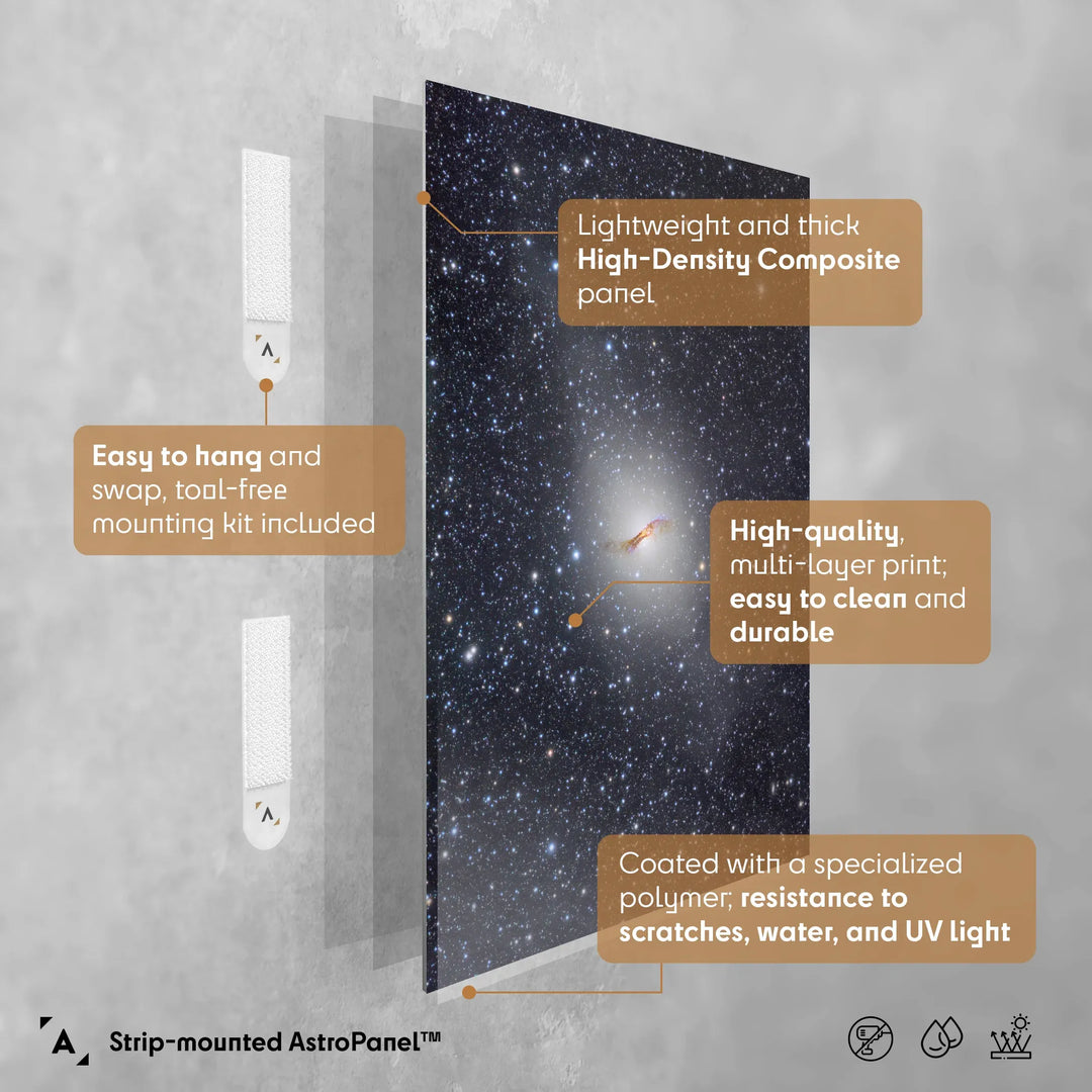 Michael Sidonio: Centaurus A Deep Field (NGC 5128) Poster