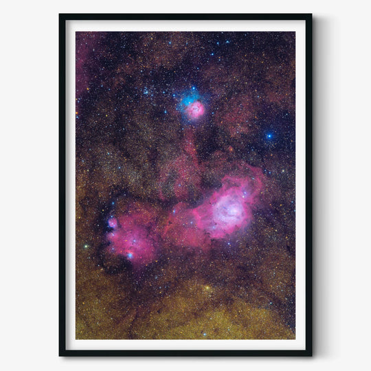 Michael Sidonio: Sagittarius Trio (M20 M8 NGC 6559) Poster