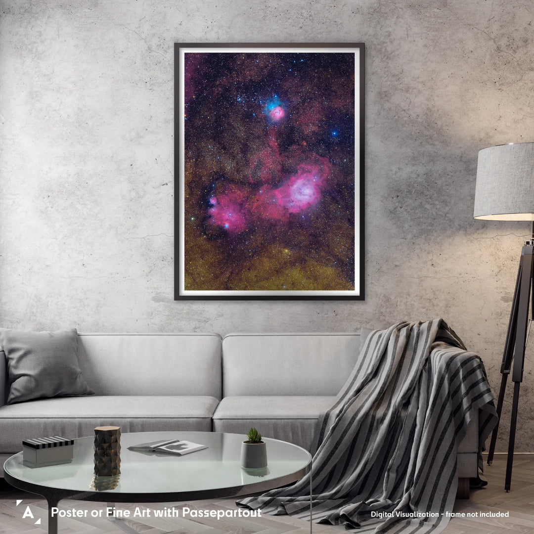 Michael Sidonio: Sagittarius Trio (M20 M8 NGC 6559) Poster