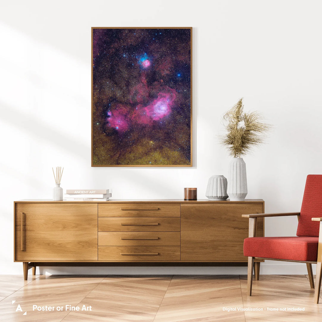 Michael Sidonio: Sagittarius Trio (M20 M8 NGC 6559) Poster