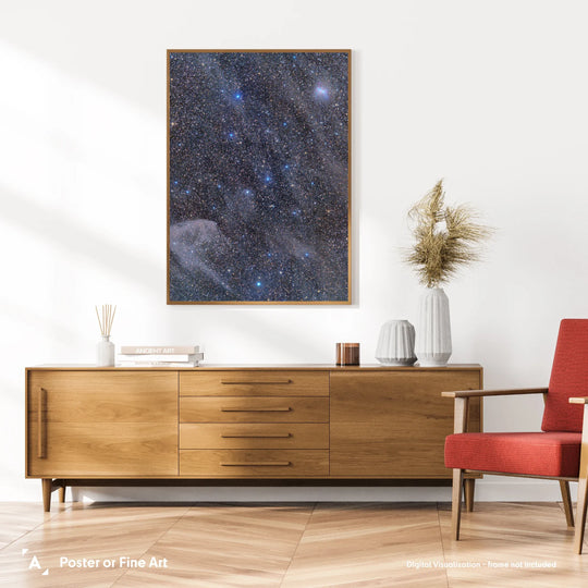 Michael Sidonio: Sharpless 63 - Barnard's Galaxy Ghost (SH2-63) Poster