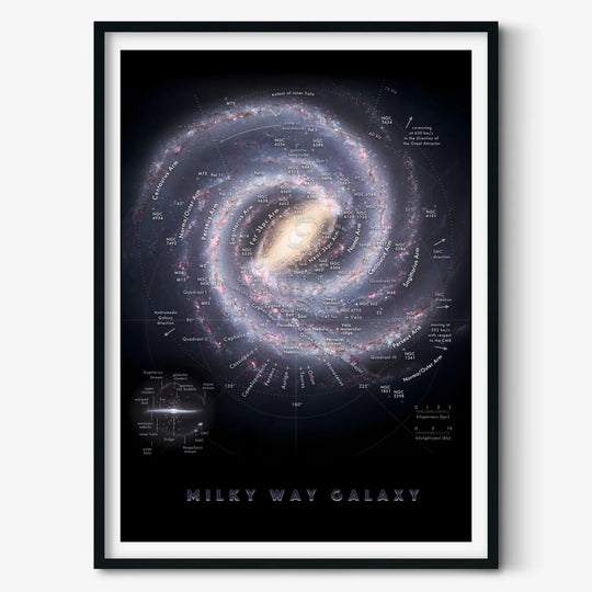 Pablo Carlos Budassi: Milky Way Map Poster