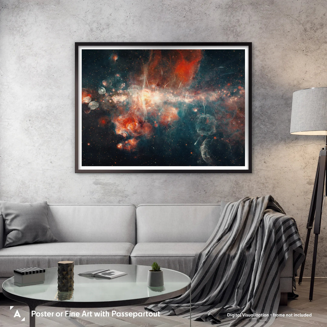 Mysterious Strands in Milky Way’s Center Poster