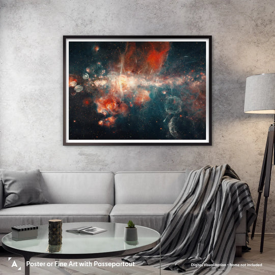 Mysterious Strands in Milky Way’s Center Poster