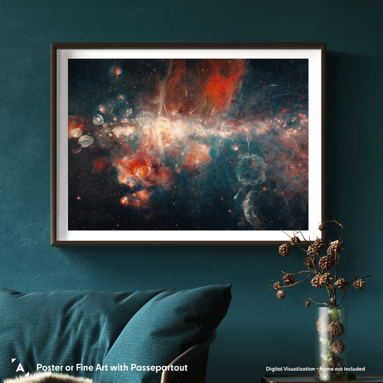 Mysterious Strands in Milky Way’s Center Poster
