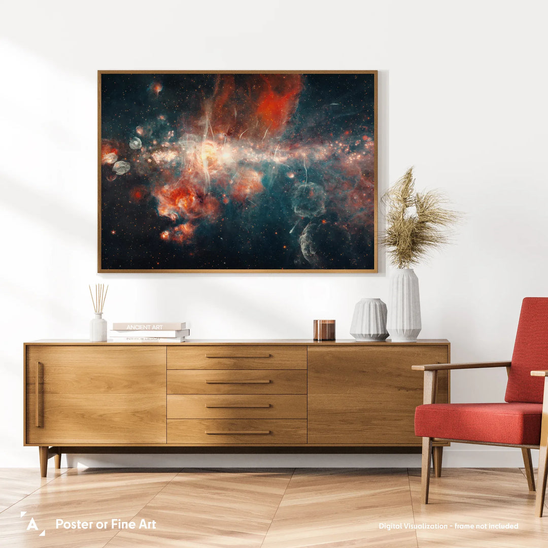 Mysterious Strands in Milky Way’s Center Poster