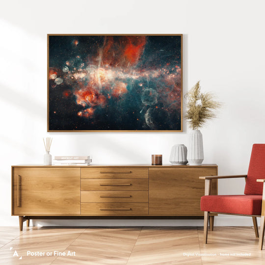 Mysterious Strands in Milky Way’s Center Poster