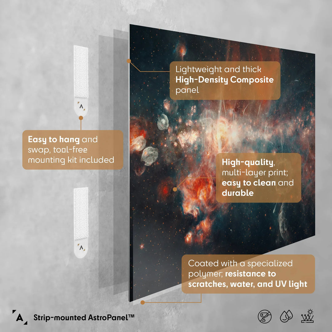 Mysterious Strands in Milky Way’s Center Poster