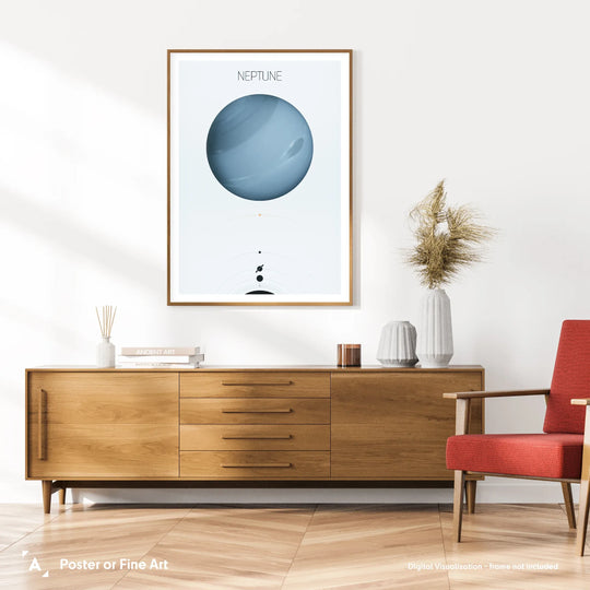 Solar System Light: Neptune Poster