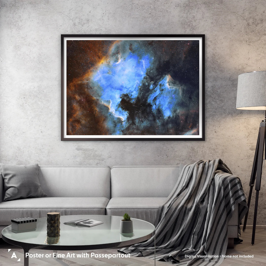 Bogdan Jarzyna: North America and Pelican Nebulae Poster